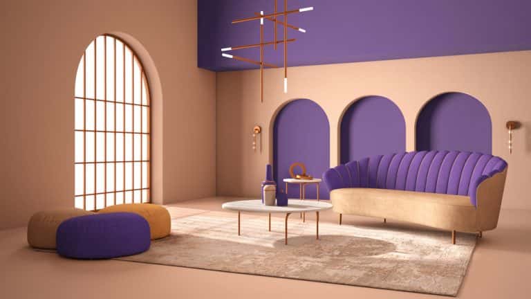 mid-century modern aesthetic wall
