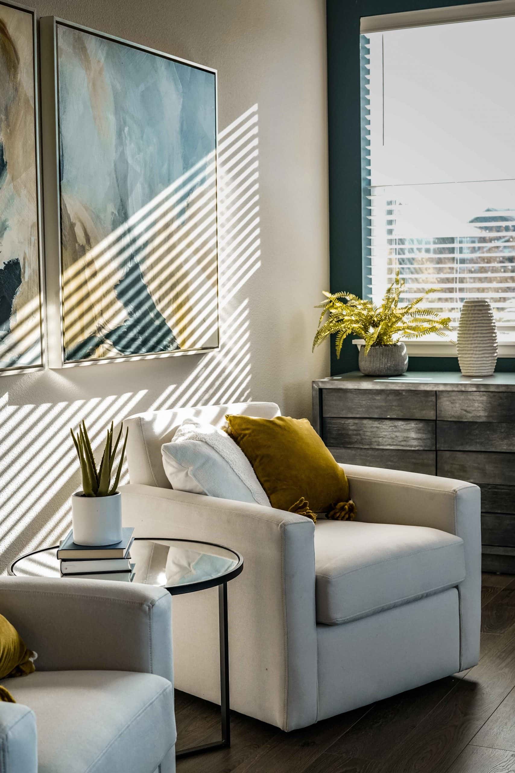 scandinavian style living room