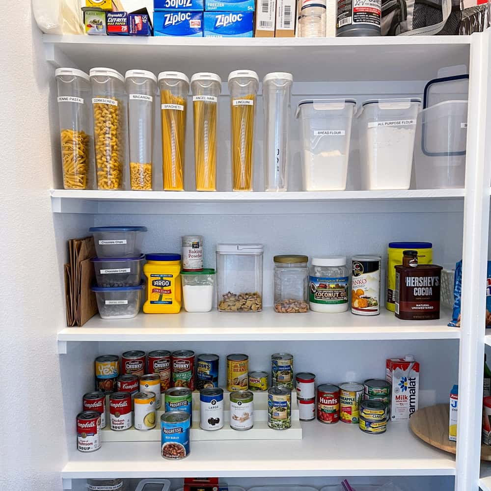 downsizing plastic container in kitchen