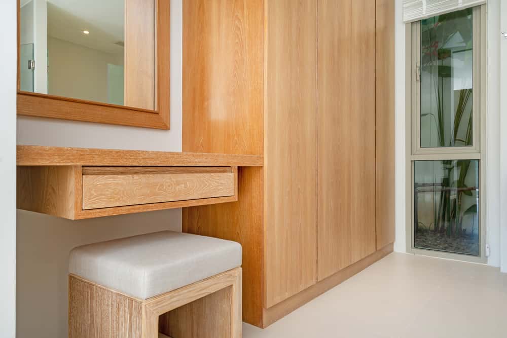built-in and compact dressing table designs