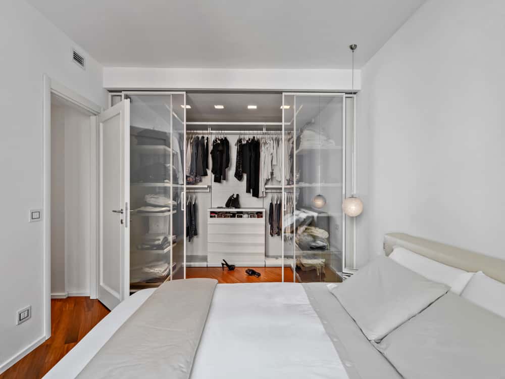 glass wardrobe