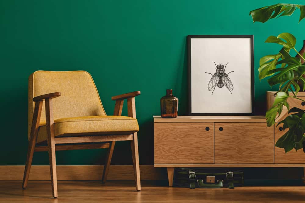 green yellow combination for living room