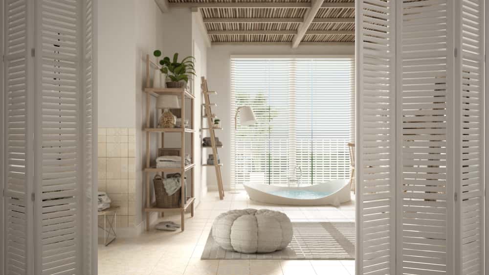 minimalist bathroom door