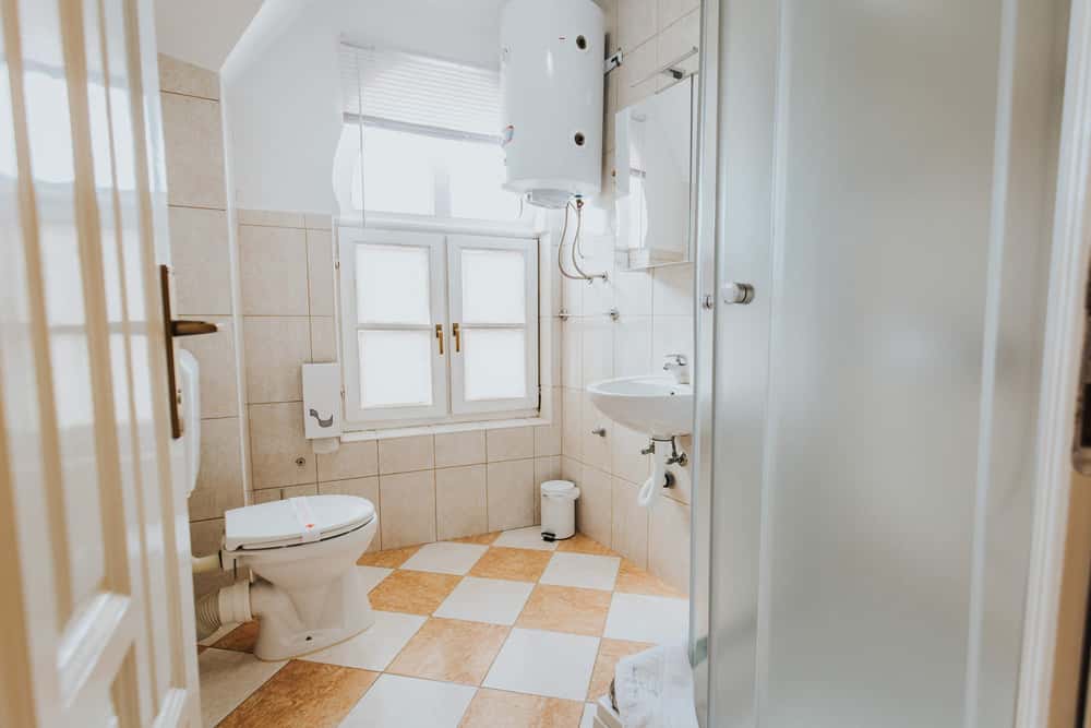 white and wooden colour tiles