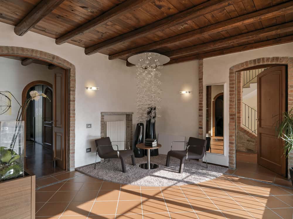 terracotta tiles for living room