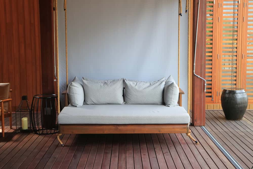 wooden jhoola couch