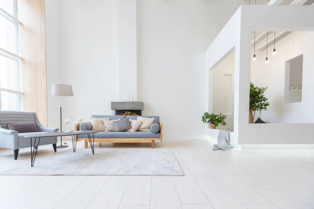 Modern home interior design cost setup with minimal furniture style