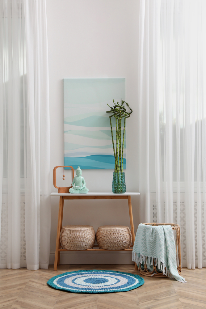 Serene Buddha Placement in Home corner with vastu-friendly decor