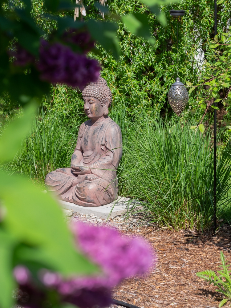 Garden Buddha Placement in Home vastu for peace, positivity and natural energy