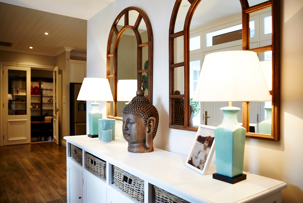 Foyer Buddha Placement in Home vastu for peace and good energy flow