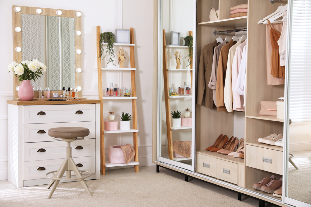 open-concept wardrobe design