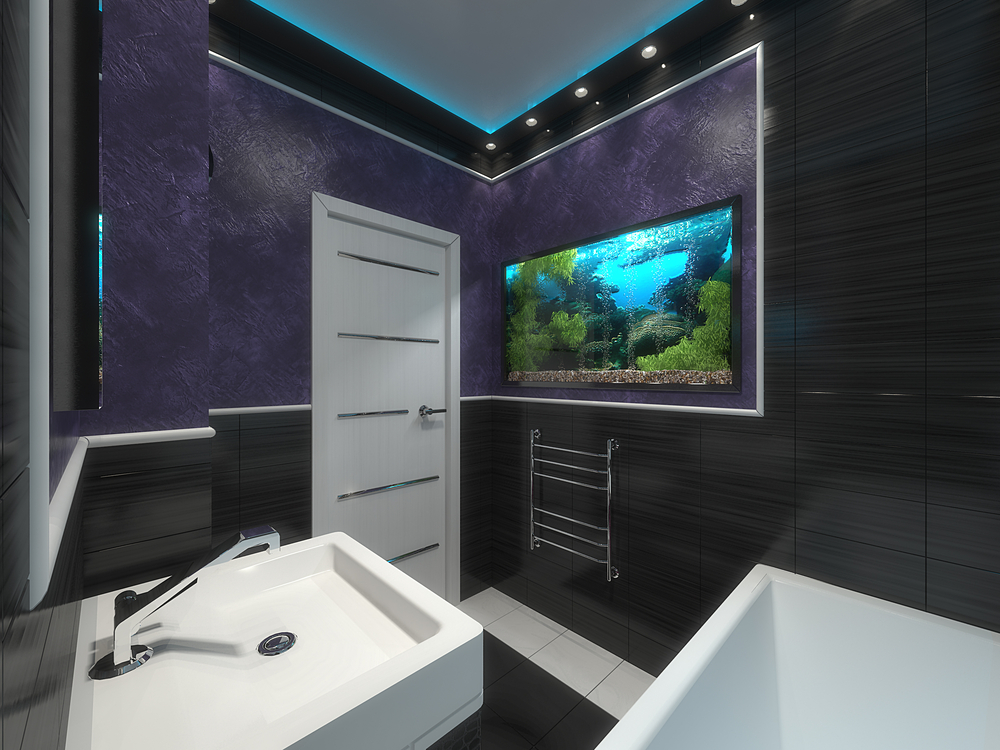 Aquarium in Bathroom