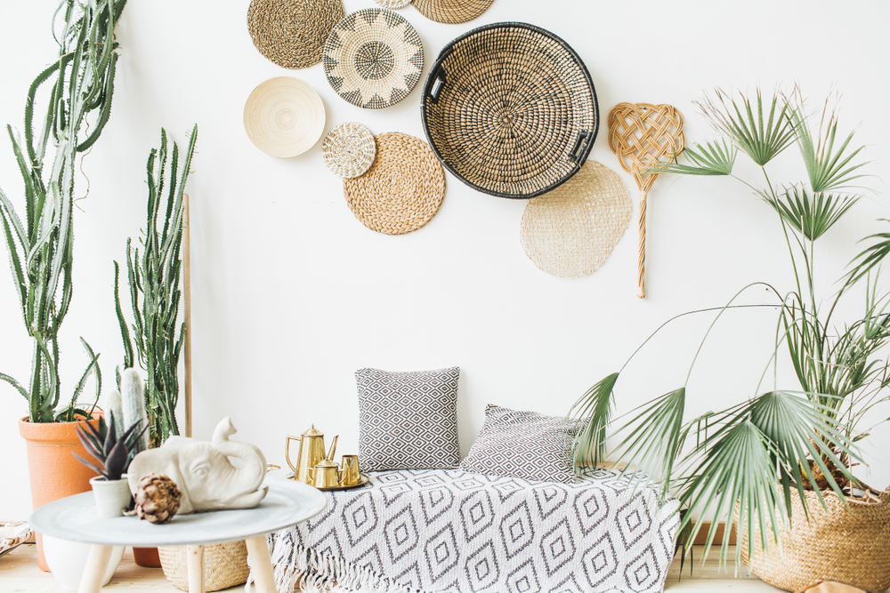 Boho decor is casual