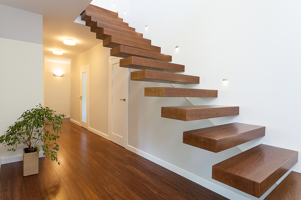 Staircase wind handrail