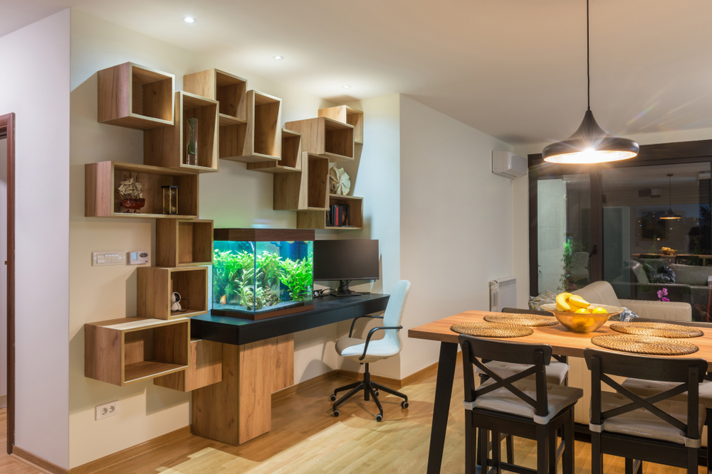 Aquarium in Dining Room