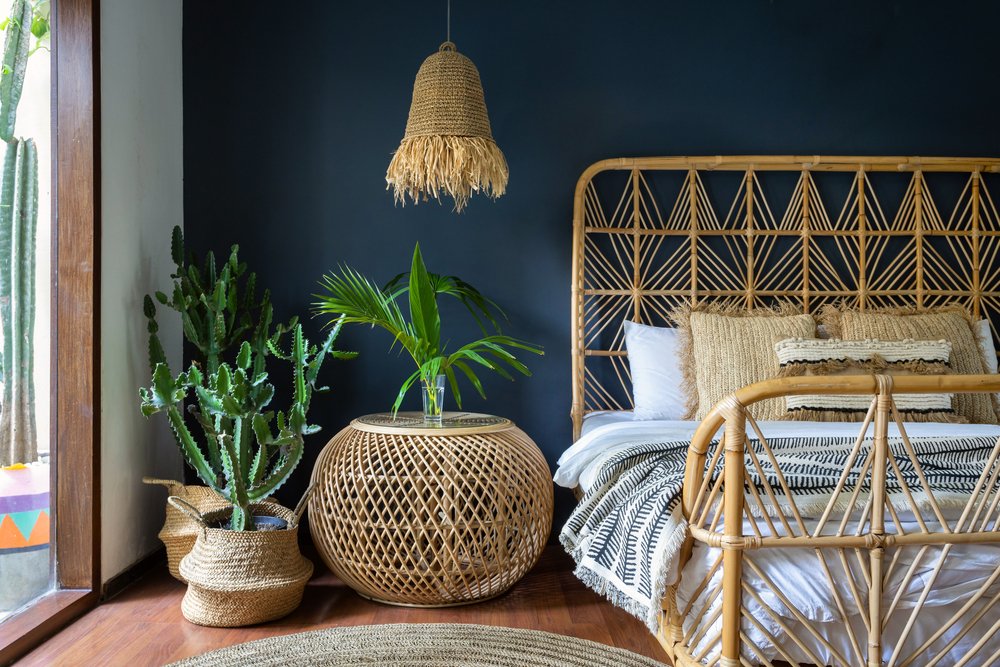 Add natural materials to your bedroom