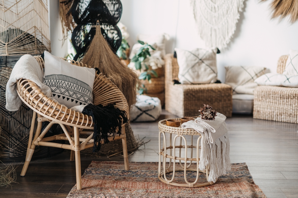 Boho interior decor