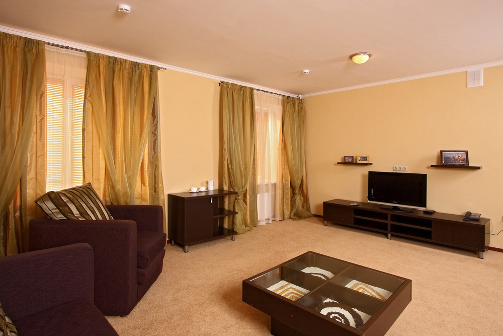 display sections below the top of the coffee table