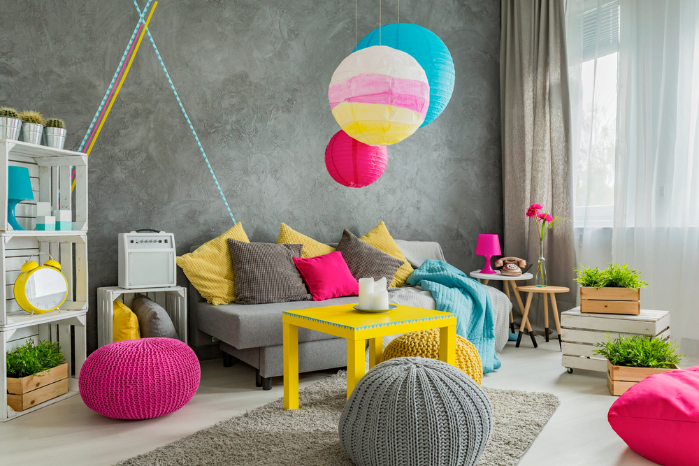 Matching boho interior colours