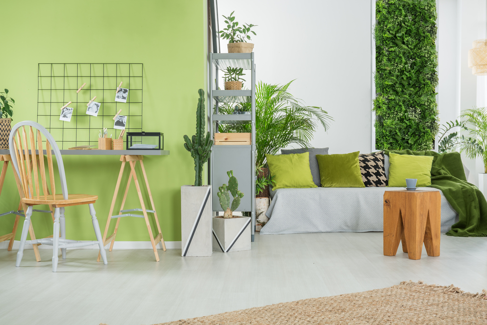 lush green home interiors