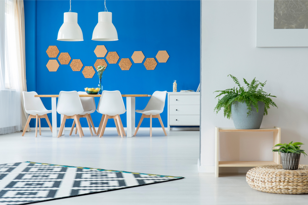 hexagonal tile accents