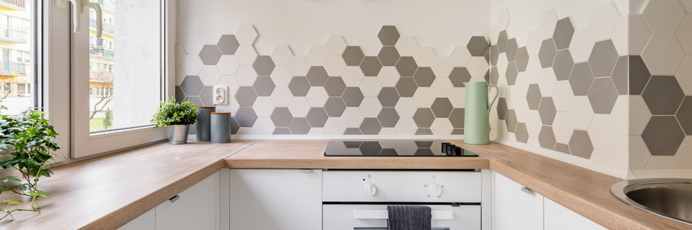 hexagonal tiles add character to interiors