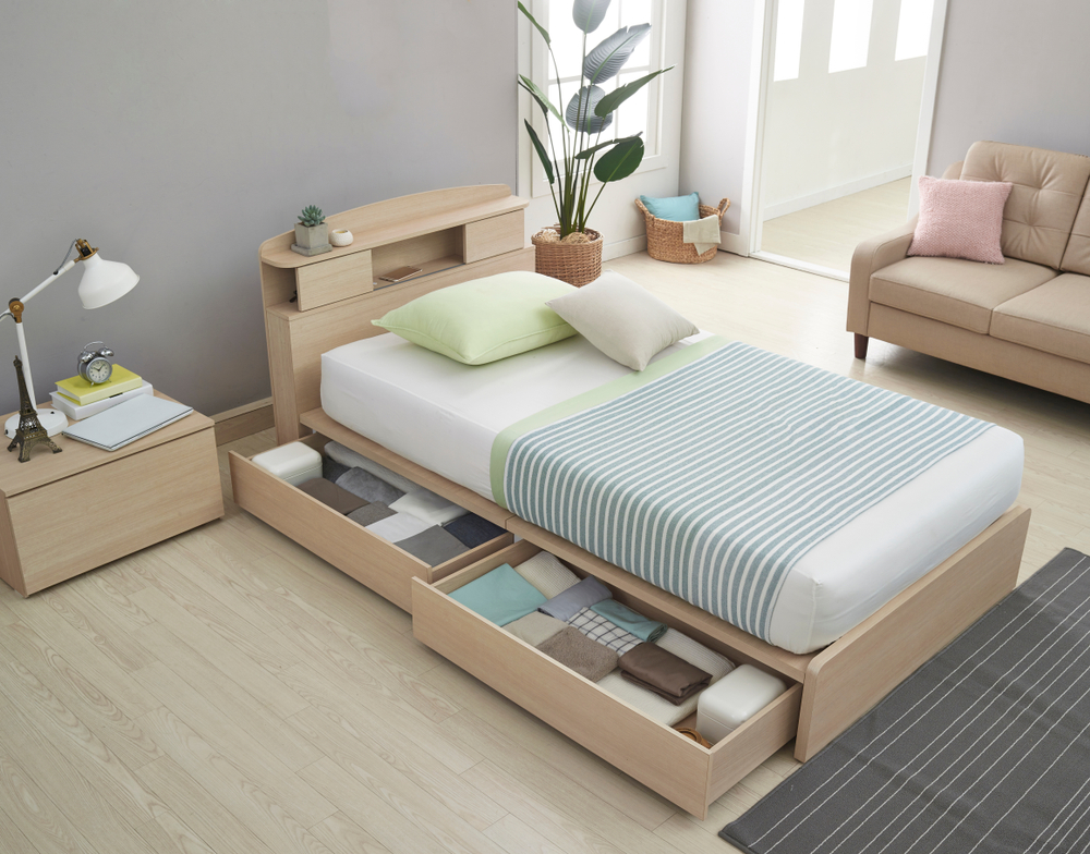 bed with storage