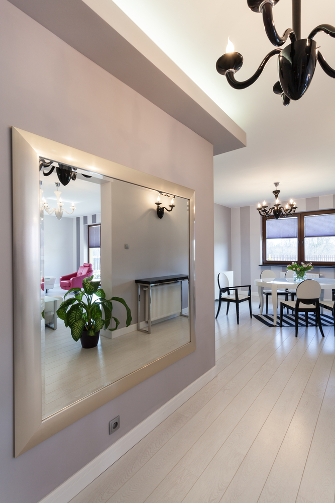 mirror in hallway