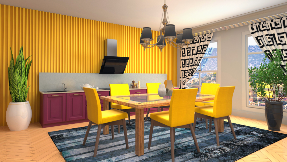 bright and colourful