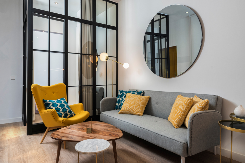 using space behind sofa