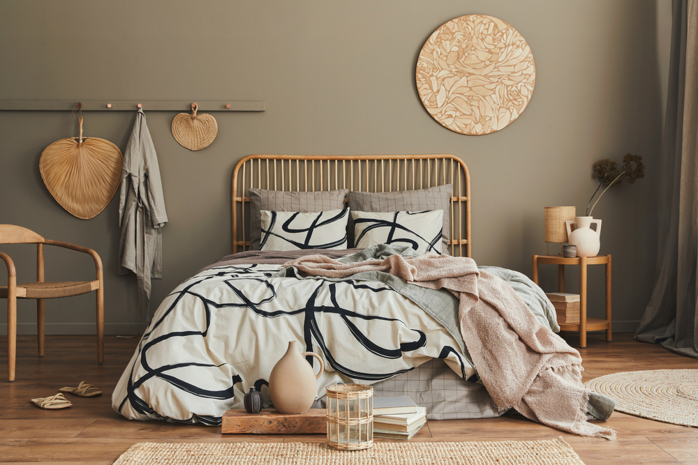 rattan bed