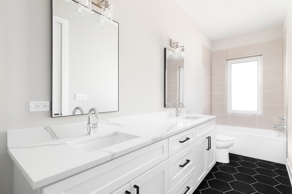 hexagonal tile flooring