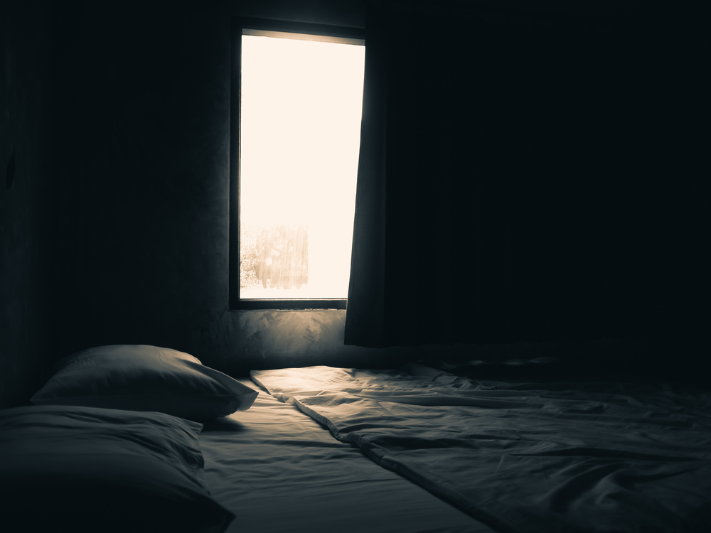 dark curtains