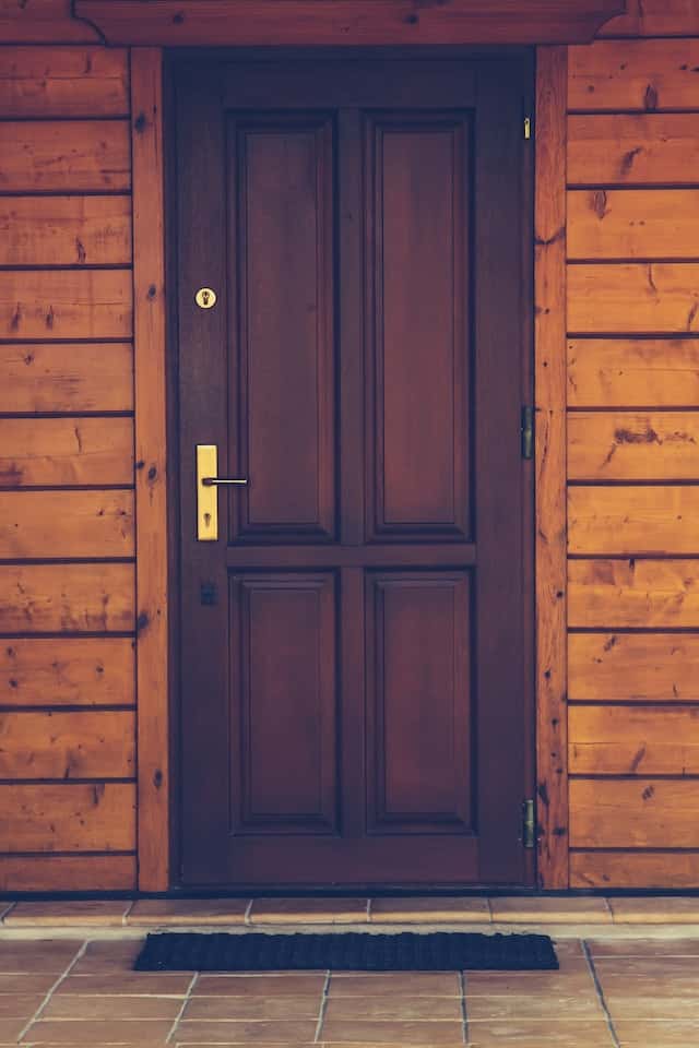 Wooden Safety Door Design