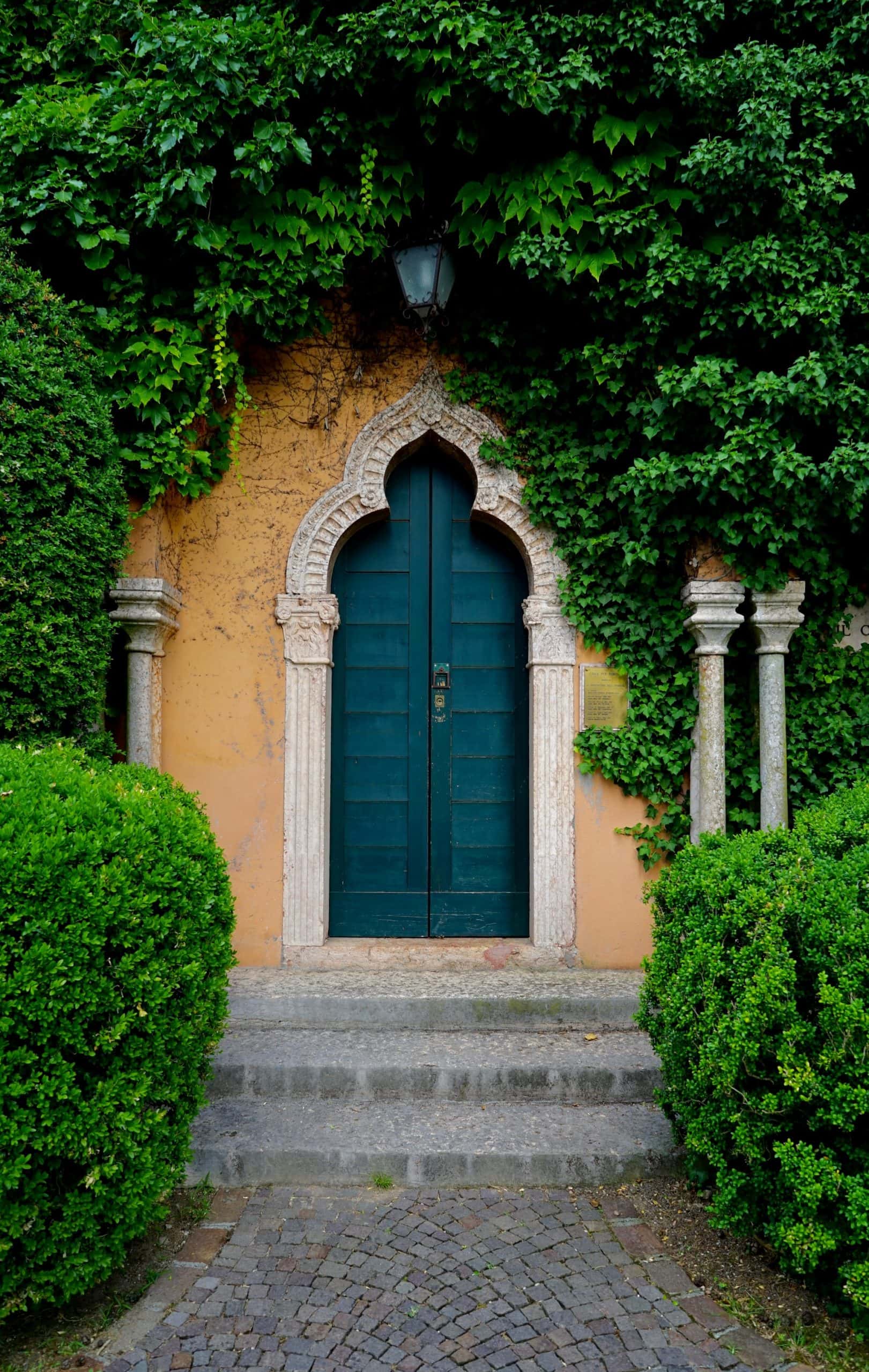double doors with traditional influences