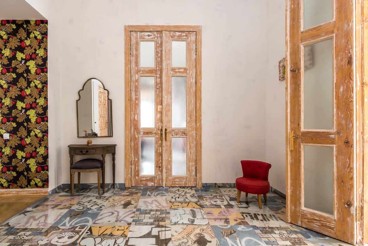 Frosted Glass Door