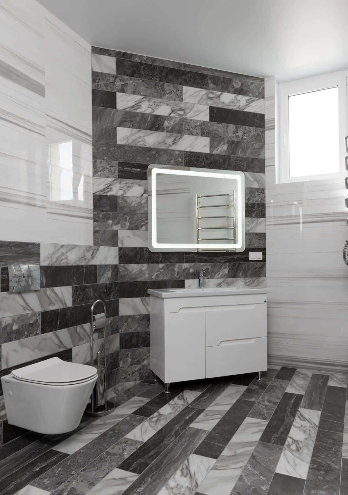 Guidelines For Bathrooms Designed Using Grey Tiles