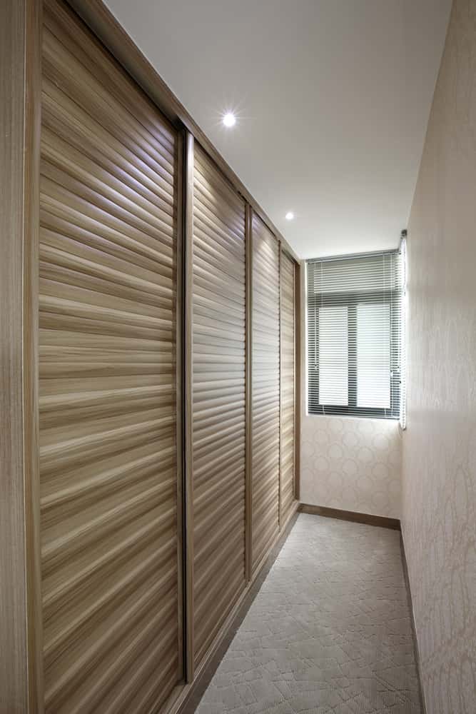 japanese themed wooden sliding wardrobe