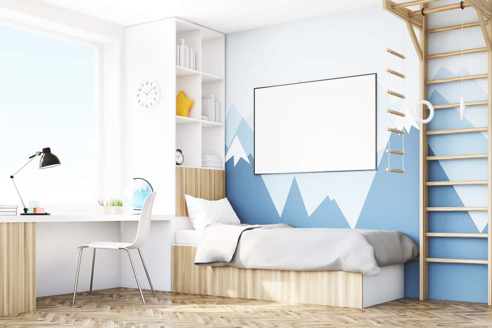Kid's Room Corner Bed Design