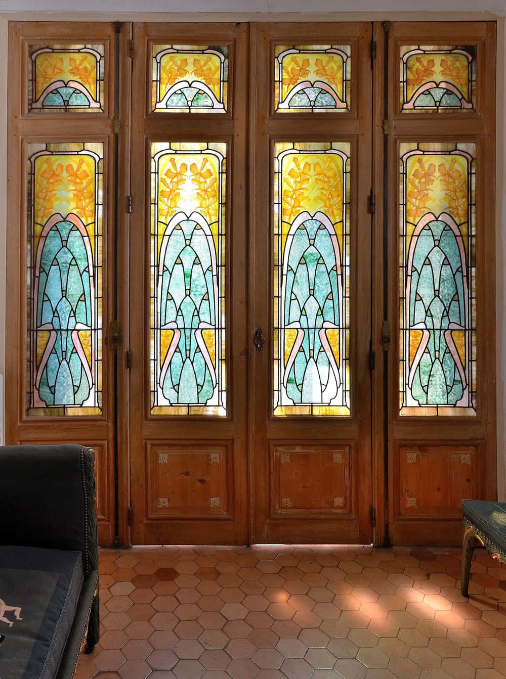 rectangular double door