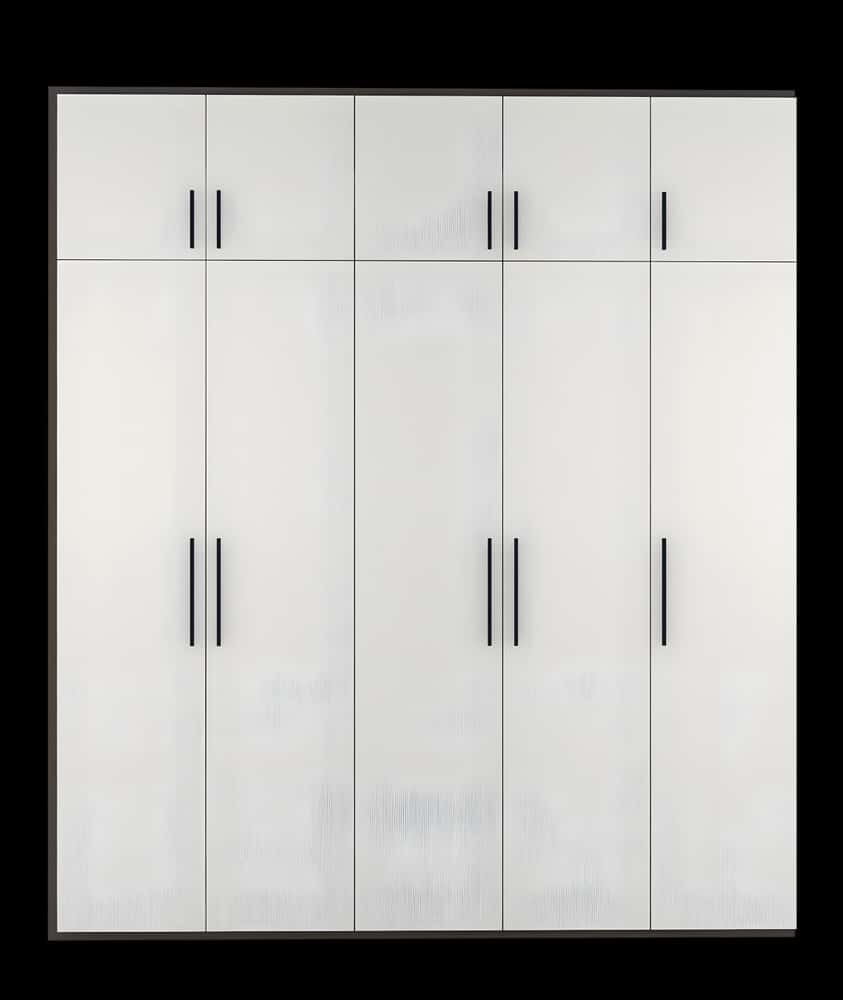 six-door pristine white wardrobe