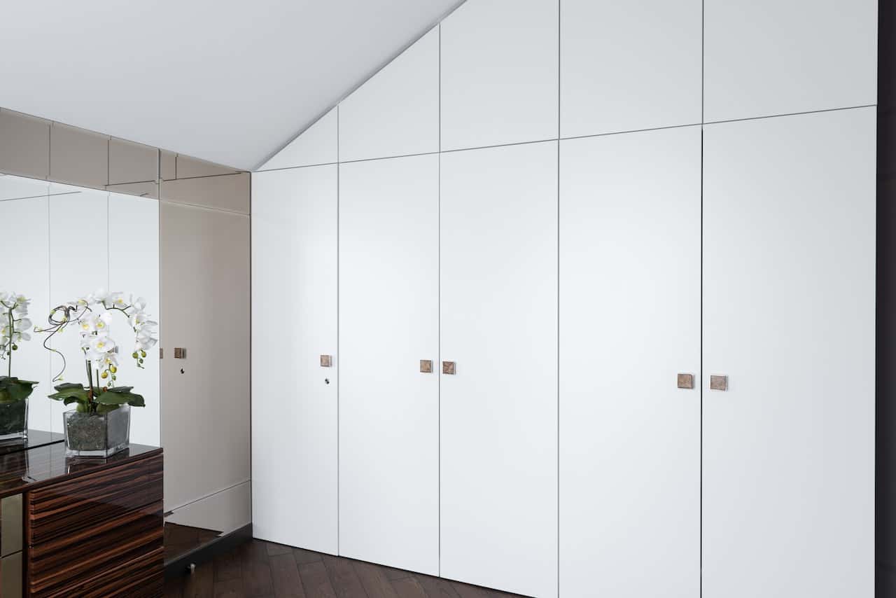 white laminate wardrobes