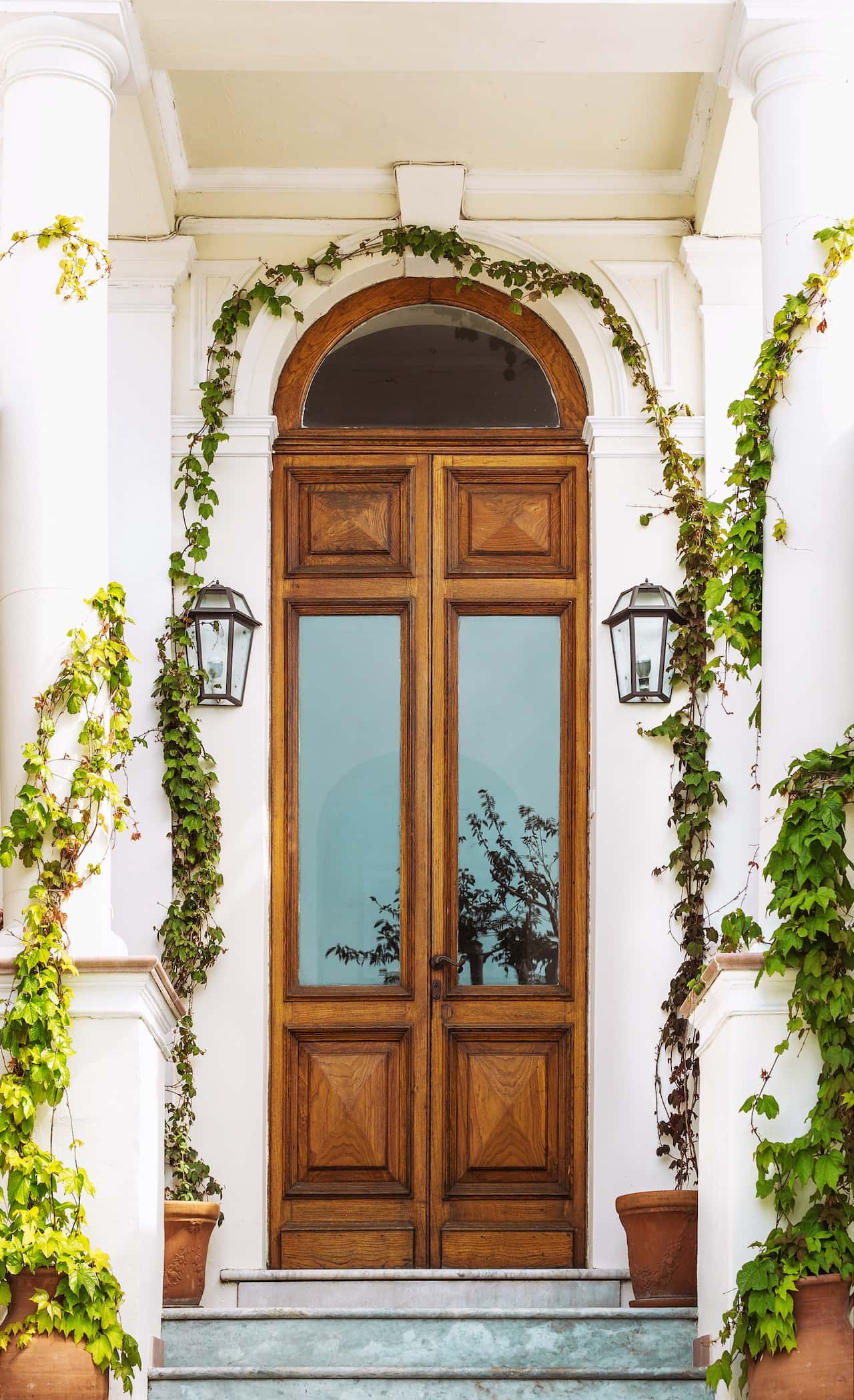 Wooden Glass Door Design