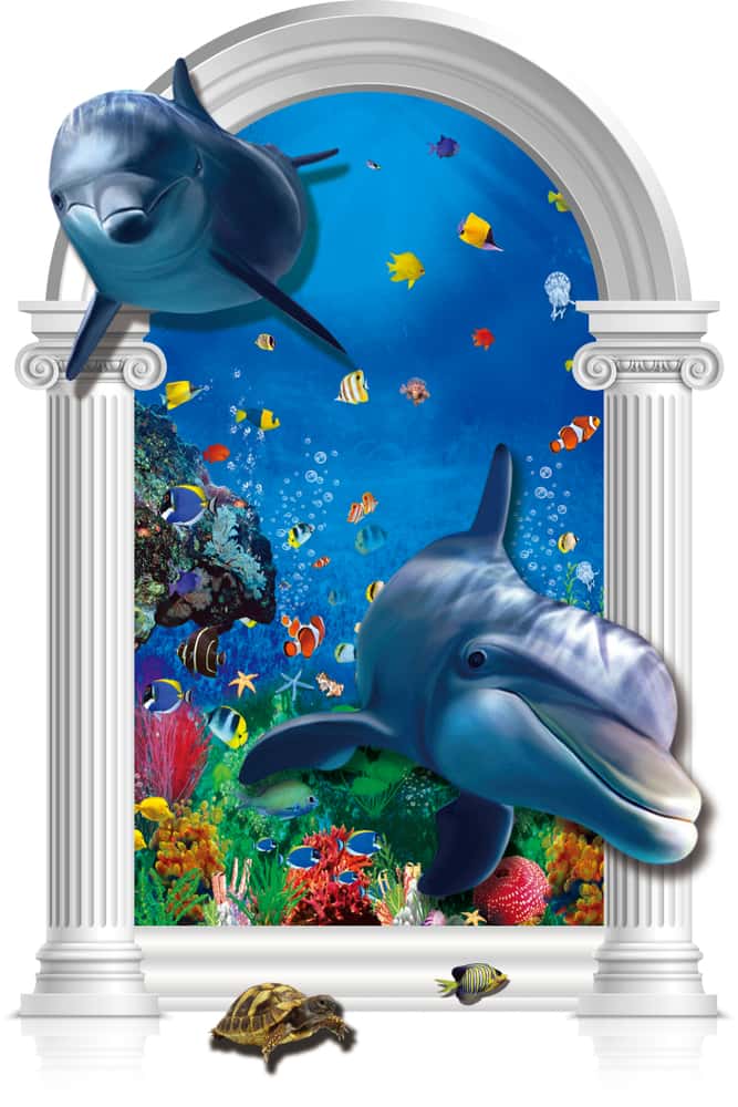 3-d design bathroom door