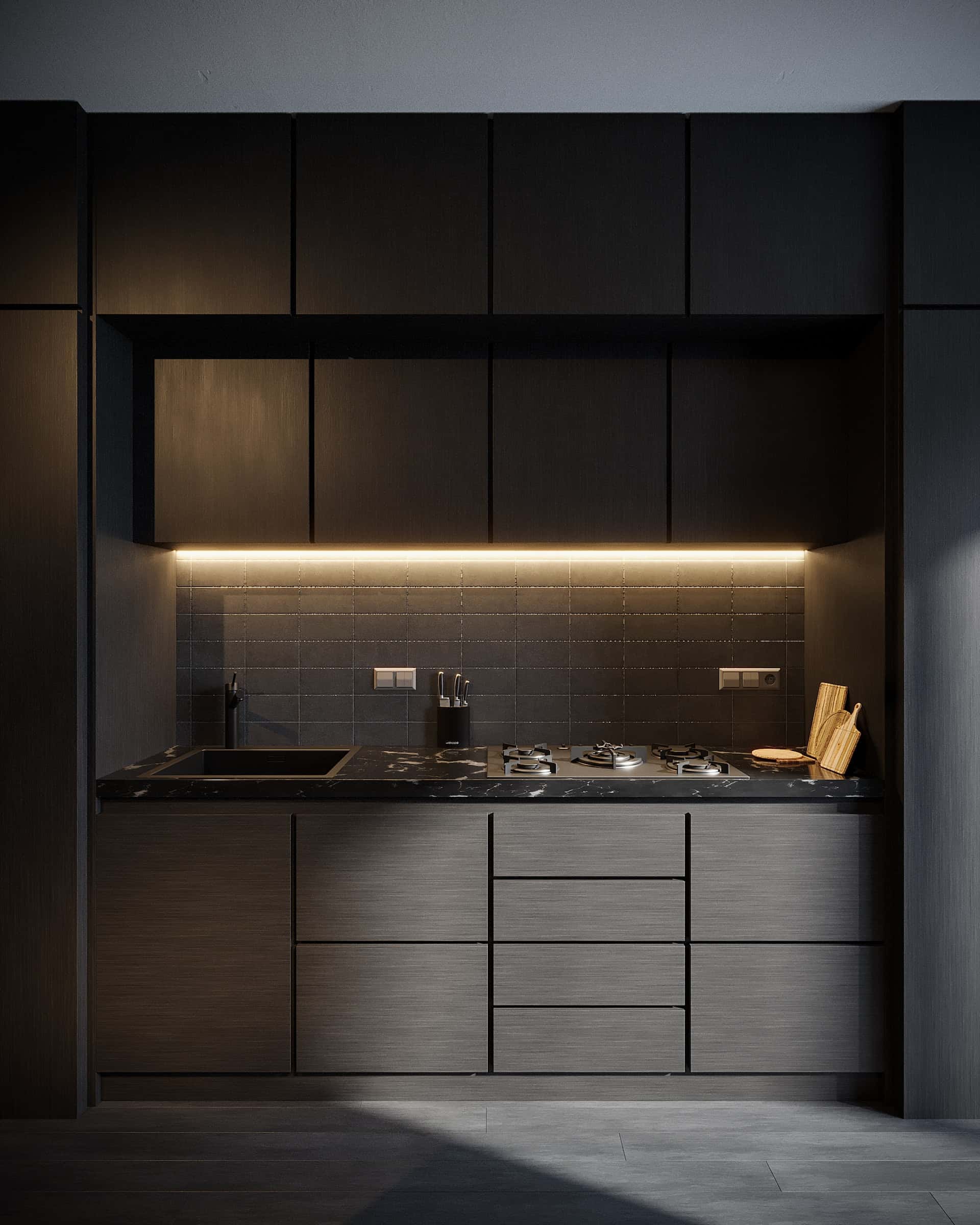 3d wall backsplash