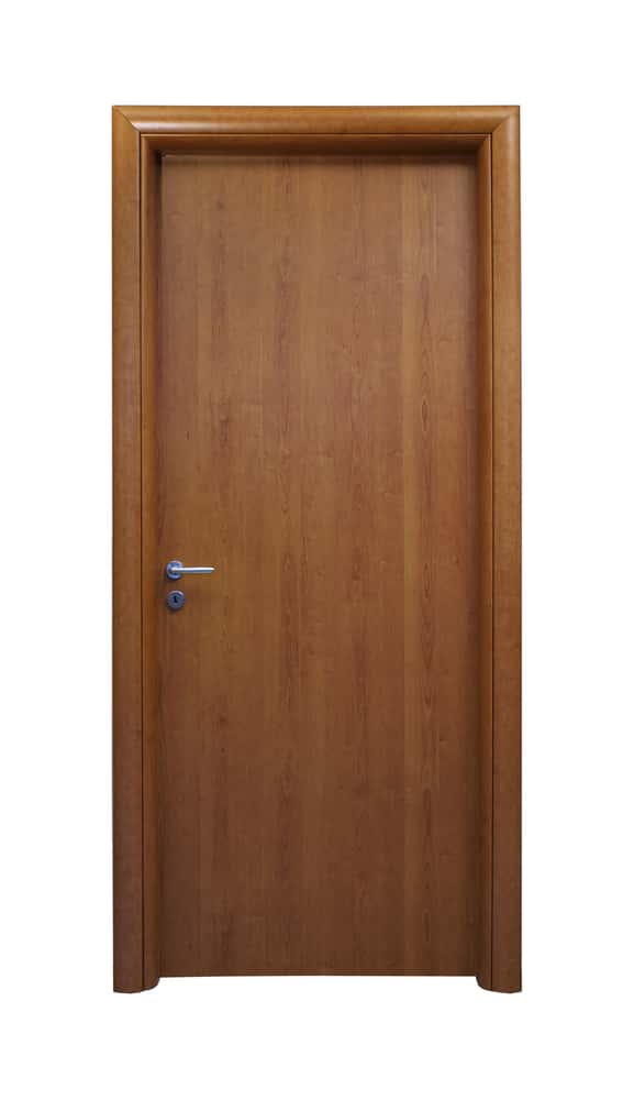 bathroom door drak brown hues design