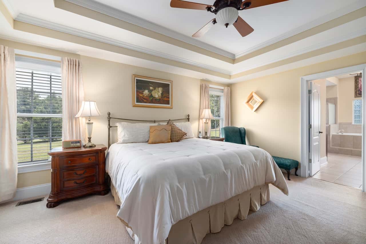 bedroom with bathroom attached