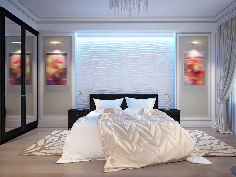 black bed backs