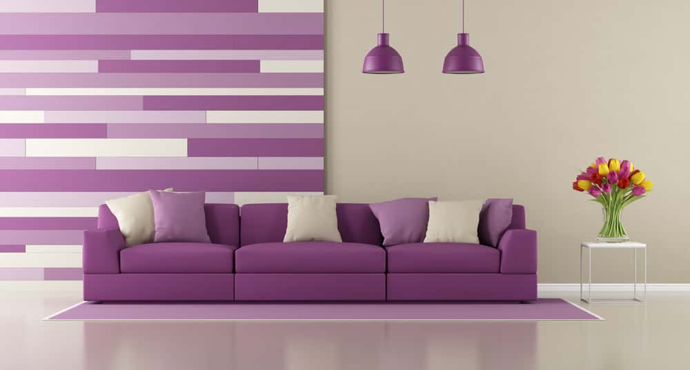 bohemian striped wall paint