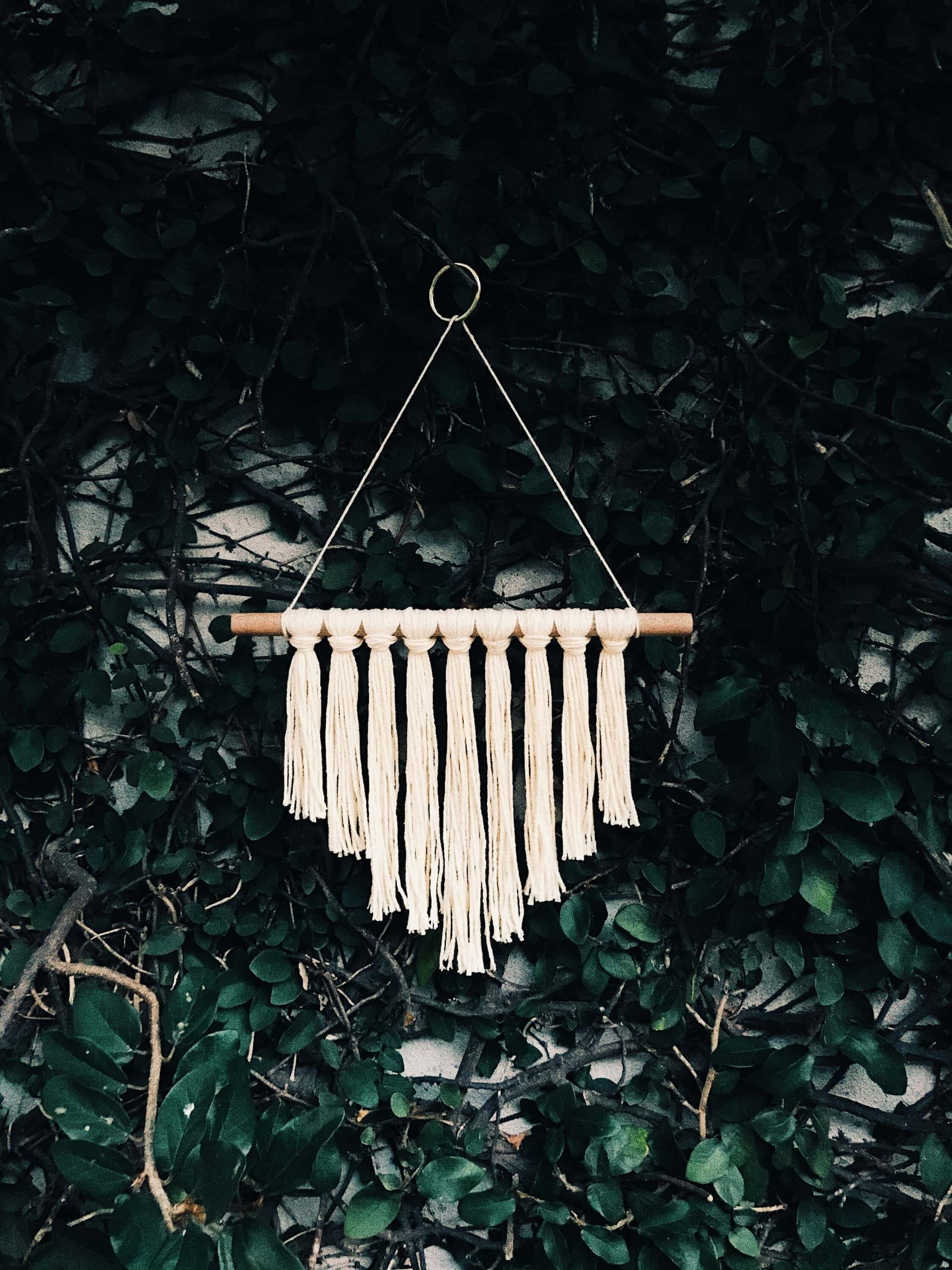 classic macrame hanging design